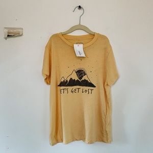 NWT Girls Billabong Tee- Let's Get Lost